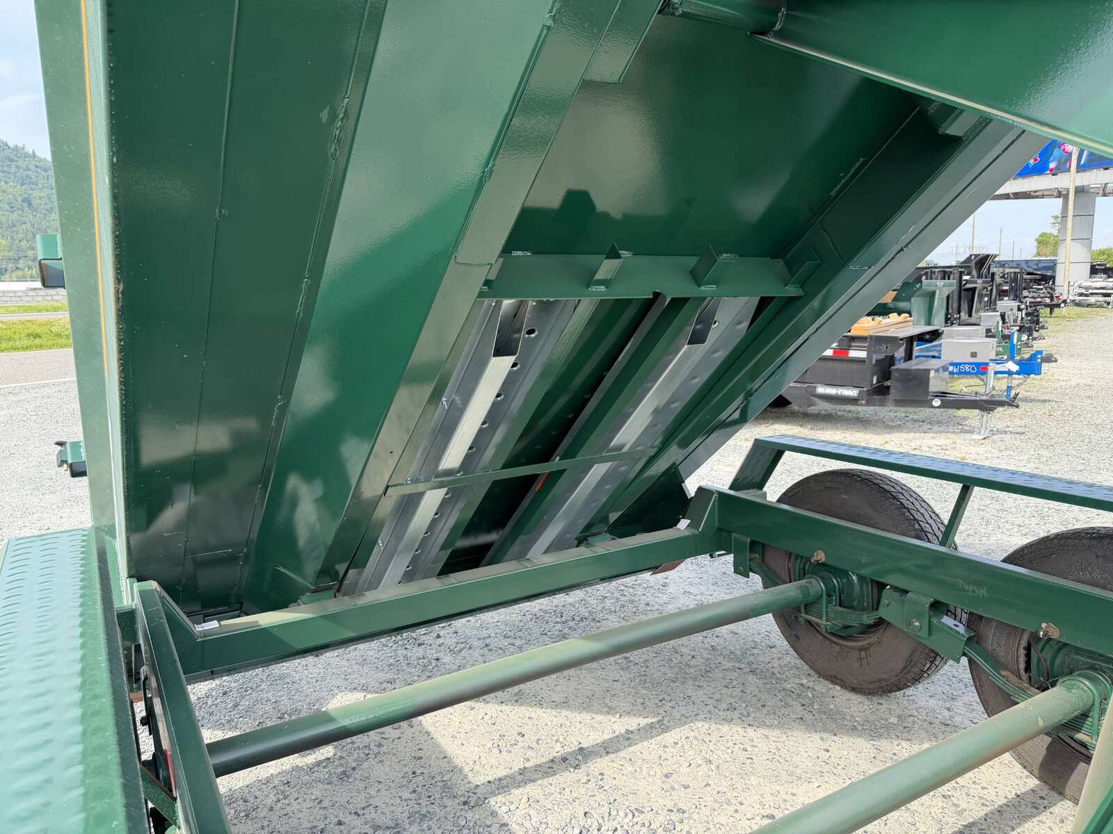 Photo of 2026 Southland 7x14 Dump Trailer GREEN 15,400lbs GVW with Tarp And Ramps (SL714-14K)
