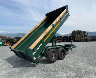 Thumbnail Photo of 2026 Southland 7x14 Dump Trailer GREEN 15,400lbs GVW with Tarp And Ramps (SL714-14K)