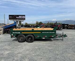 Thumbnail Photo of 2026 Southland 7x14 Dump Trailer GREEN 15,400lbs GVW with Tarp And Ramps (SL714-14K)