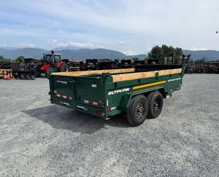 Thumbnail Photo of 2026 Southland 7x14 Dump Trailer GREEN 15,400lbs GVW with Tarp And Ramps (SL714-14K)