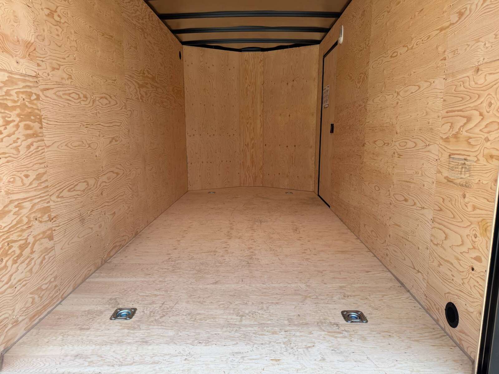 Photo of 2026 Royal 7x14 V Nose Cargo / Enclosed Trailer Extra Height Ramp Door White w/ Blackout Trim Package 7700lb GVW (GSR)
