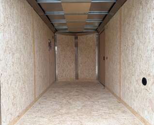 Thumbnail Photo of 2026 Impact Quake 6x12 V Nose Cargo / Enclosed Trailer Tandem Axle Black Barn Doors Extra Height 7000lb GVW