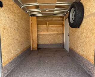 Thumbnail Photo of Used Pre Owned 2016 6x10 Wells Cargo Enclosed Trailer Barn Doors White 2990lb GVW