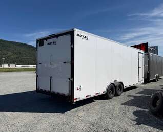 Thumbnail Photo of 2026 Royal Cargo 8.5x24 V Nose Car Hauler Cargo / Enclosed Trailer 11,400lb GVW White Ramp Door Extra Height (GSR)