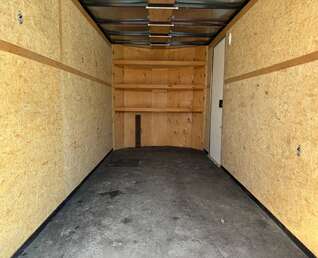Thumbnail Photo of Used Pre Owned 2017 6x12 TNT Cargo / Enclosed Trailer V Nose White Barn Doors 2990lb GVW