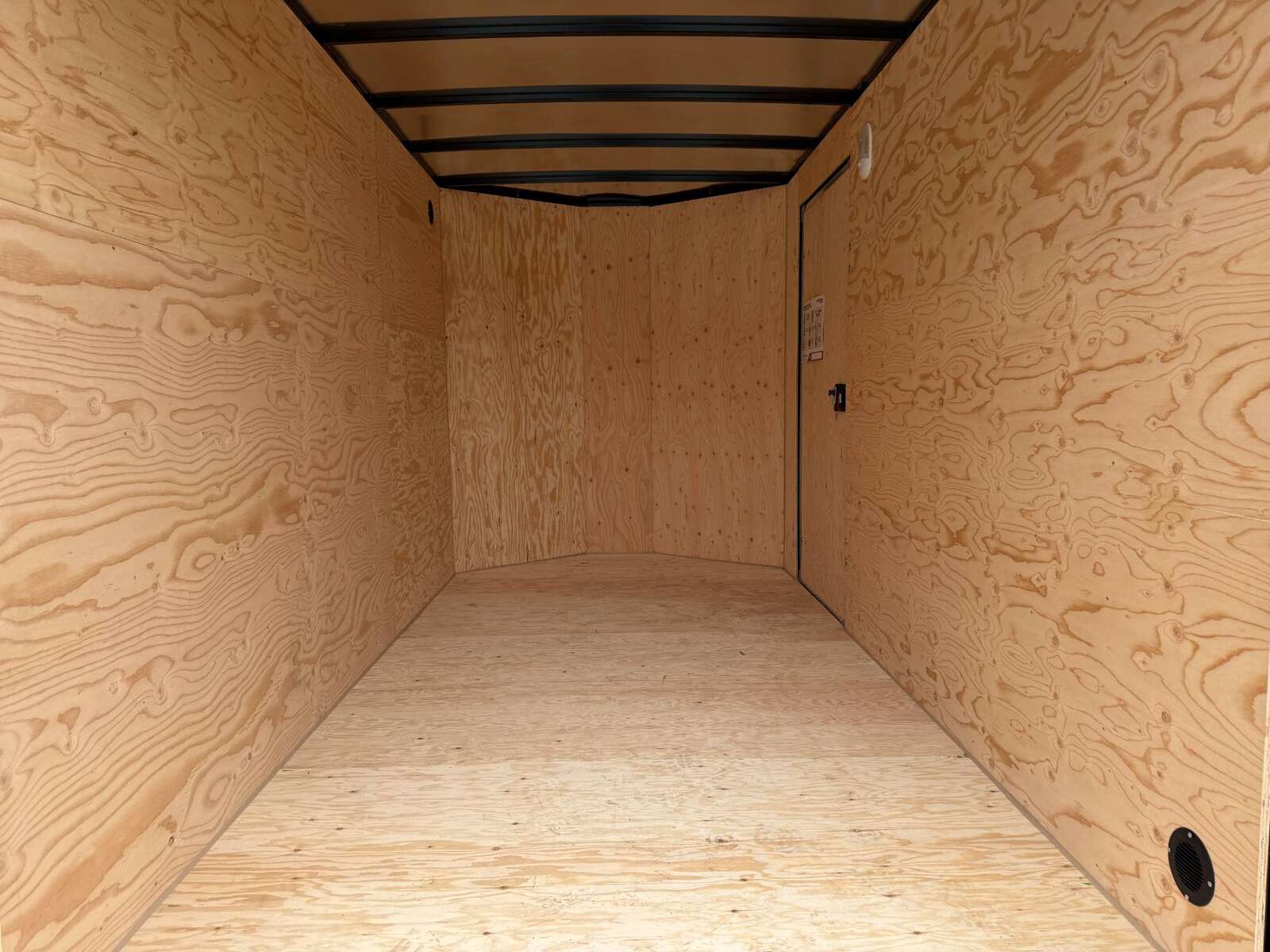 Photo of 2026 Royal Cargo 6x12 Enclosed Trailer Tandem Axle Rear Barn Doors Gloss Black 7700lbs GVW