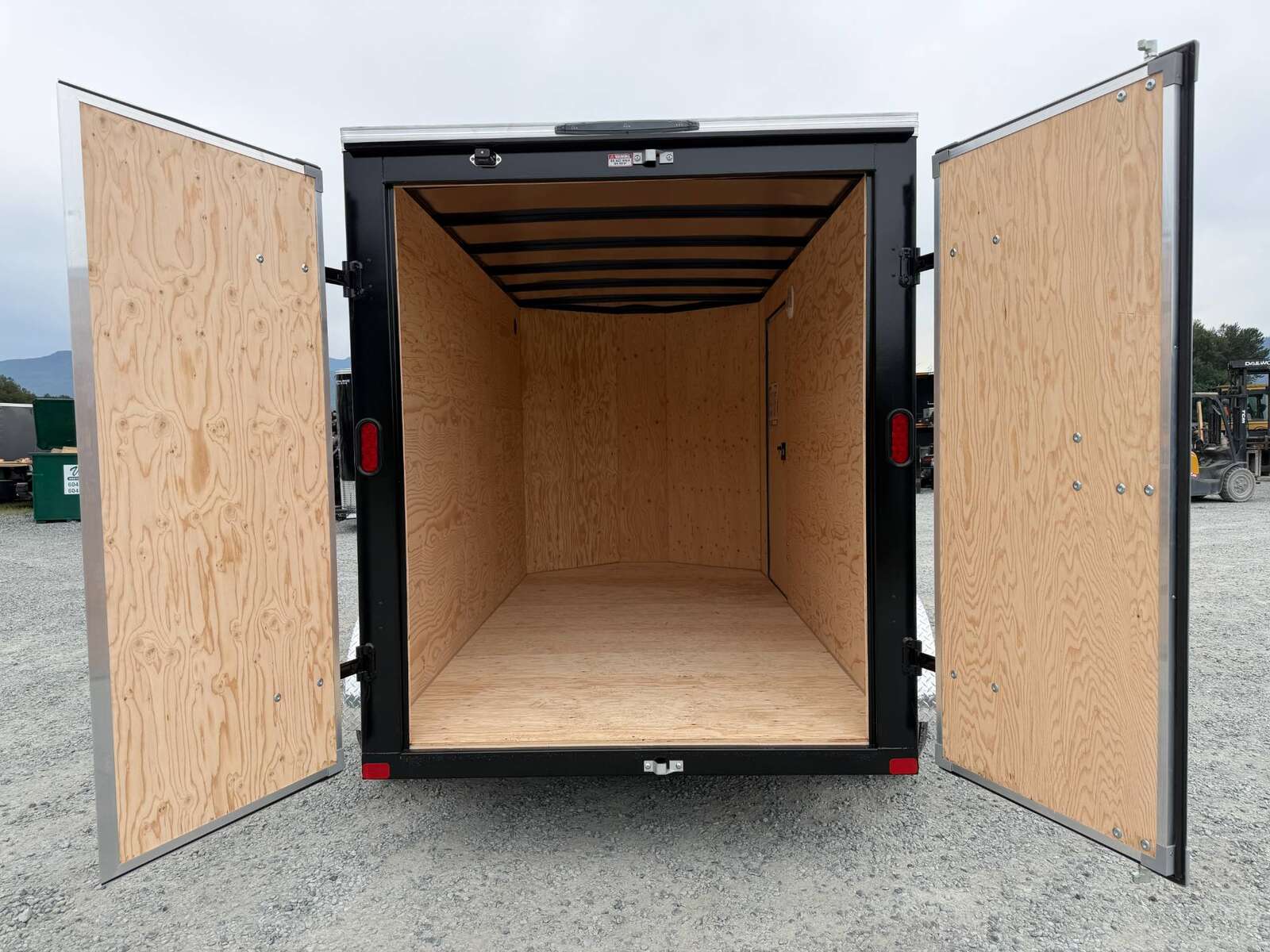 Photo of 2026 Royal Cargo 6x12 Enclosed Trailer Tandem Axle Rear Barn Doors Gloss Black 7700lbs GVW