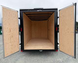 Thumbnail Photo of 2026 Royal Cargo 6x12 Enclosed Trailer Tandem Axle Rear Barn Doors Gloss Black 7700lbs GVW