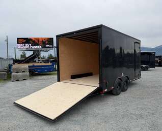 Thumbnail Photo of 2026 Royal Cargo 8.5X16 V NOSE Cargo / Enclosed Trailer GLOSS BLACK w/ BLACKOUT PKG RAMP DOOR EXTRA HEIGHT 11,400LB GVW (GSR)