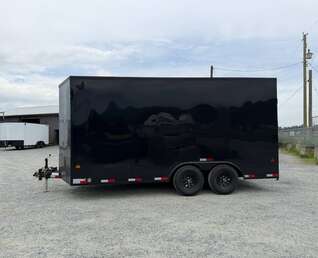 Thumbnail Photo of 2026 Royal Cargo 8.5X16 V NOSE Cargo / Enclosed Trailer GLOSS BLACK w/ BLACKOUT PKG RAMP DOOR EXTRA HEIGHT 11,400LB GVW (GSR)