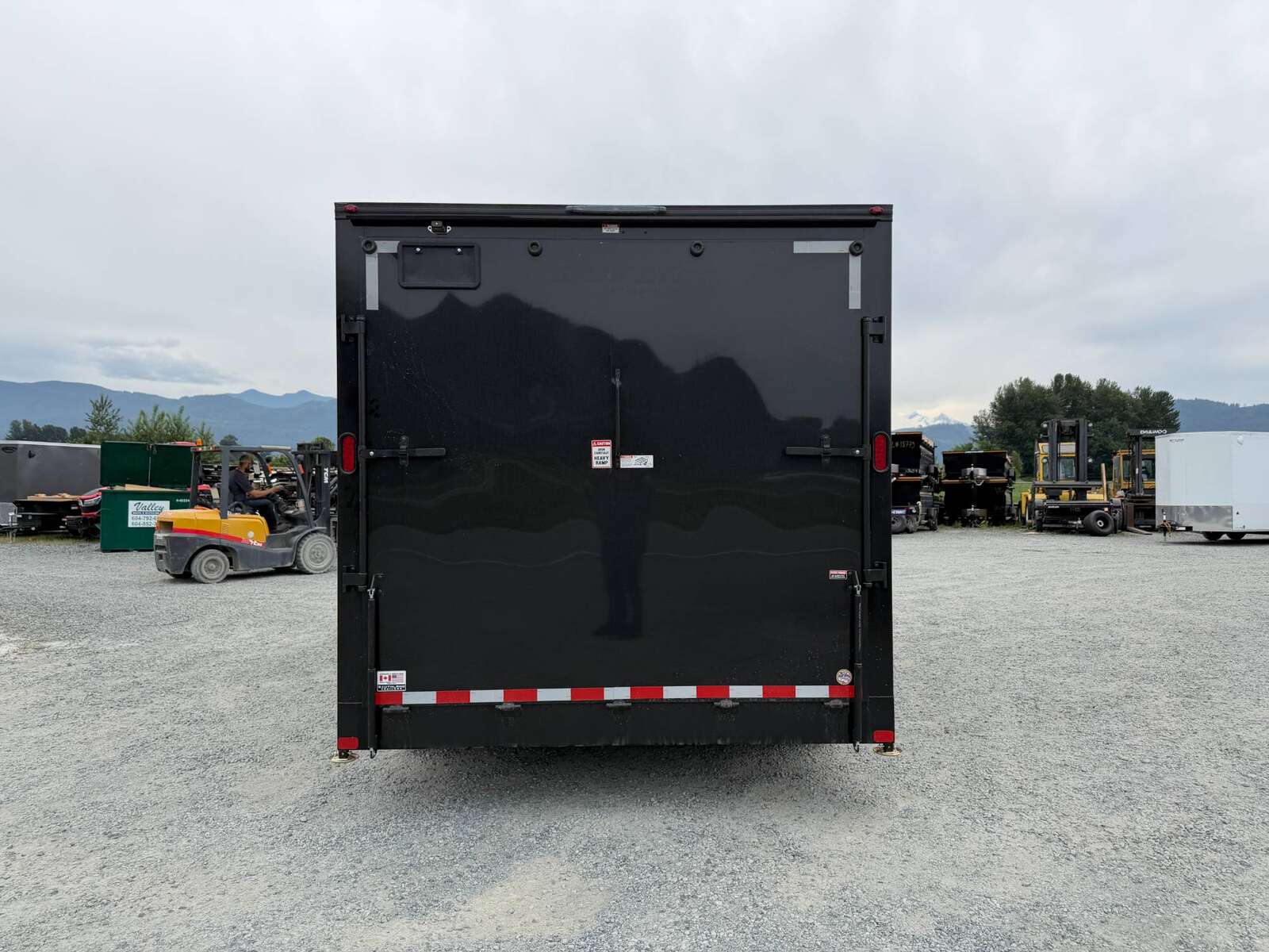 Photo of 2026 Royal Cargo 8.5X16 V NOSE Cargo / Enclosed Trailer GLOSS BLACK w/ BLACKOUT PKG RAMP DOOR EXTRA HEIGHT 11,400LB GVW (GSR)