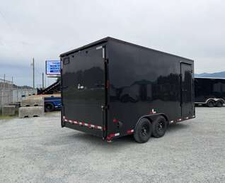Thumbnail Photo of 2026 Royal Cargo 8.5X16 V NOSE Cargo / Enclosed Trailer GLOSS BLACK w/ BLACKOUT PKG RAMP DOOR EXTRA HEIGHT 11,400LB GVW (GSR)