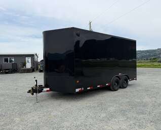 Thumbnail Photo of 2026 Royal Cargo 8.5X16 V NOSE Cargo / Enclosed Trailer GLOSS BLACK w/ BLACKOUT PKG RAMP DOOR EXTRA HEIGHT 11,400LB GVW (GSR)
