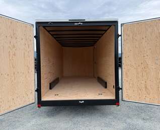 Thumbnail Photo of 2026 Royal 7.5x18 Cargo Enclosed Trailer Heavy Duty 11400lb GVW w/ Barn Doors Gloss Black