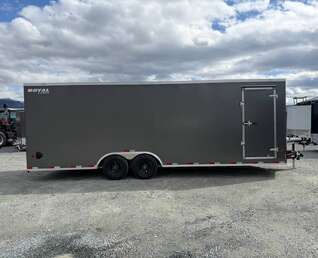 Thumbnail Photo of 2026 Royal Cargo 8.5x24 V Nose Car Hauler Cargo / Enclosed Trailer 11,400lb GVW Charcoal Grey Ramp Door Extra Height (GSR)