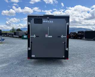 Thumbnail Photo of 2026 Royal Cargo 6x12 V Nose Cargo / Enclosed Trailer Ramp Door Charcoal Grey (GSR)