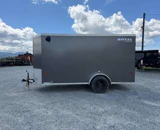 Thumbnail Photo of 2026 Royal Cargo 6x12 V Nose Cargo / Enclosed Trailer Ramp Door Charcoal Grey (GSR)