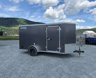 Thumbnail Photo of 2026 Royal Cargo 6x12 V Nose Cargo / Enclosed Trailer Ramp Door Charcoal Grey (GSR)