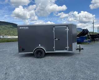Thumbnail Photo of 2026 Royal Cargo 6x12 V Nose Cargo / Enclosed Trailer Ramp Door Charcoal Grey (GSR)
