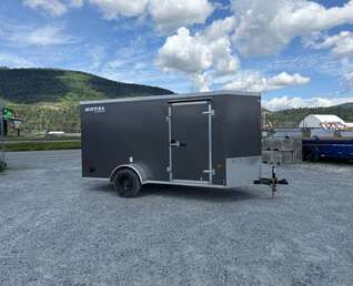 Thumbnail Photo of 2026 Royal Cargo 6x12 V Nose Cargo / Enclosed Trailer Ramp Door Charcoal Grey (GSR)