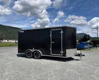 Thumbnail Photo of 2026 Royal 7.5X16 V-NOSE RAMP DOOR EXTRA HEIGHT Cargo / Enclosed Trailer Black 7700lb GVW (GSR)