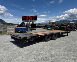 Thumbnail Photo of 2026 Southland 22+6 Gooseneck Equipment Flat Bed Trailer Deck Over 29,000lb GVW w/ Flip up ramps