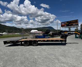 Thumbnail Photo of 2026 Southland 22+6 Gooseneck Equipment Flat Bed Trailer Deck Over 29,000lb GVW w/ Flip up ramps