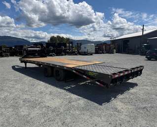 Thumbnail Photo of 2026 Southland 22+6 Gooseneck Equipment Flat Bed Trailer Deck Over 29,000lb GVW w/ Flip up ramps