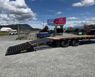 Thumbnail Photo of 2026 Southland 22+6 Gooseneck Equipment Flat Bed Trailer Deck Over 29,000lb GVW w/ Flip up ramps