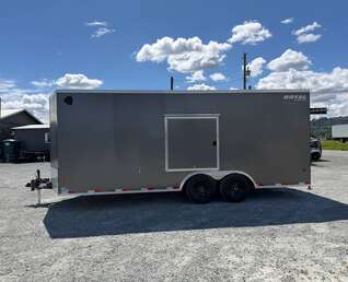 Thumbnail Photo of 2026 Royal Cargo 8.5x20 SIDE ESCAPE DOOR +V Nose 11,400lb Cargo / Enclosed Trailer Car Hauler Extra Height Ramp Door Charcoal Grey (GSR)