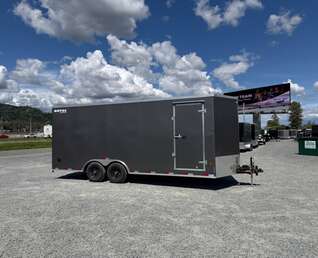 Thumbnail Photo of 2026 Royal Cargo 8.5x20 SIDE ESCAPE DOOR +V Nose 11,400lb Cargo / Enclosed Trailer Car Hauler Extra Height Ramp Door Charcoal Grey (GSR)