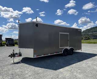 Thumbnail Photo of 2026 Royal Cargo 8.5x20 SIDE ESCAPE DOOR +V Nose 11,400lb Cargo / Enclosed Trailer Car Hauler Extra Height Ramp Door Charcoal Grey (GSR)