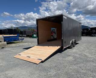 Thumbnail Photo of 2026 Royal Cargo 8.5x20 SIDE ESCAPE DOOR +V Nose 11,400lb Cargo / Enclosed Trailer Car Hauler Extra Height Ramp Door Charcoal Grey (GSR)