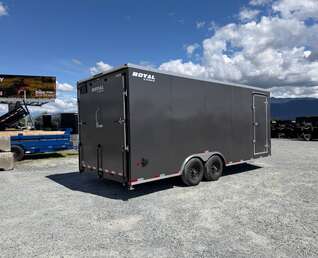 Thumbnail Photo of 2026 Royal Cargo 8.5x20 SIDE ESCAPE DOOR +V Nose 11,400lb Cargo / Enclosed Trailer Car Hauler Extra Height Ramp Door Charcoal Grey (GSR)