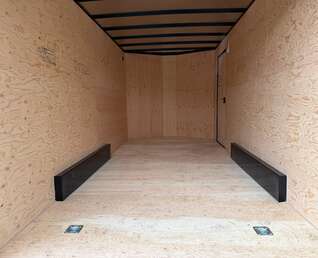 Thumbnail Photo of **Scratch Discount** 2026 Royal 7.5X16 V-NOSE RAMP DOOR EXTRA HEIGHT Cargo / Enclosed Trailer Charcoal Grey w/ Blackout Package 7700lb GVW (GSR)