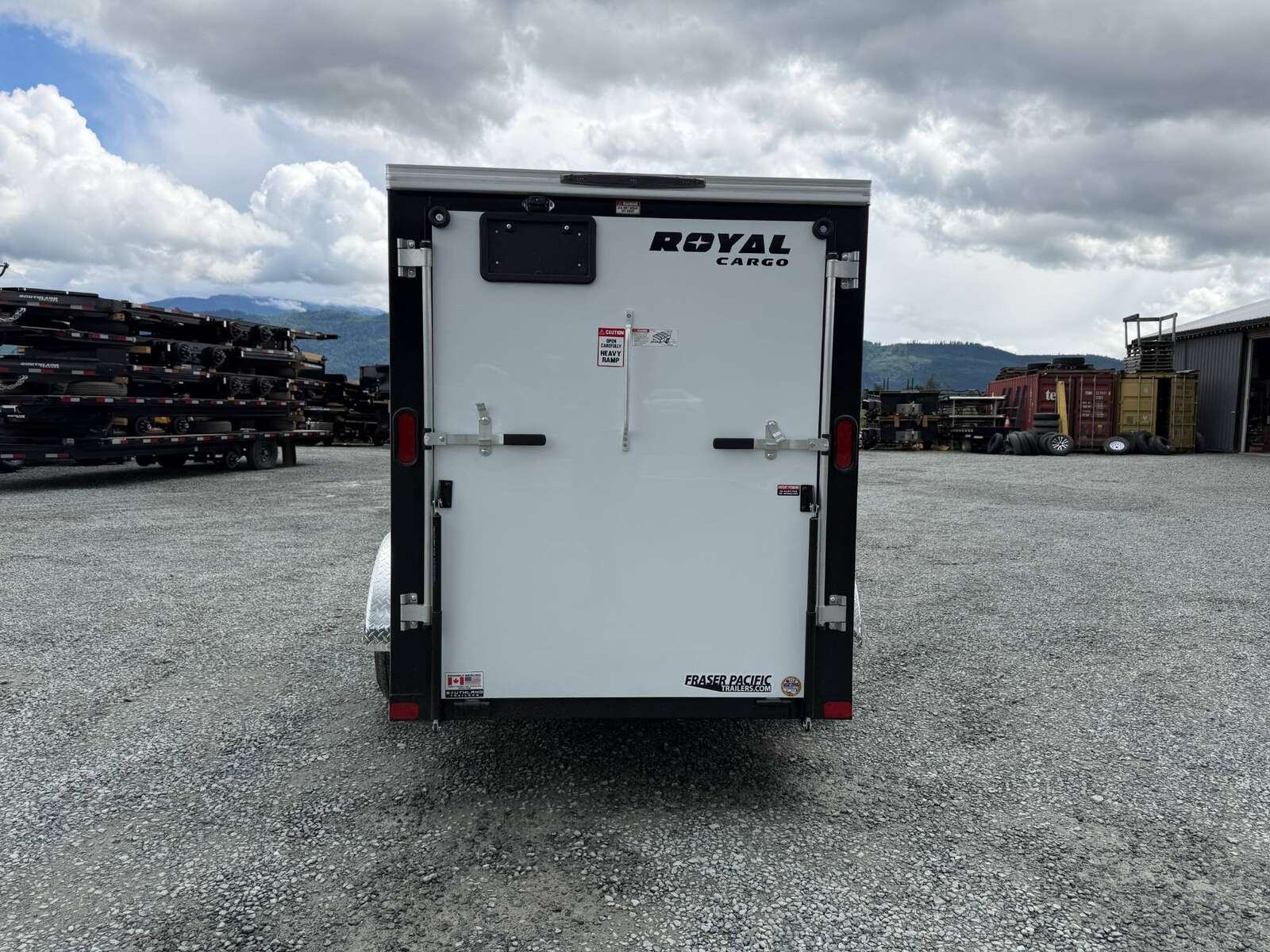 Photo of 2026 Royal Cargo 5x10 Cargo Enclosed Trailer V Nose Ramp Door White (GSR)