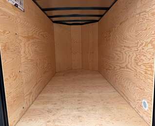 Thumbnail Photo of 2026 Royal Cargo 5x10 Cargo Enclosed Trailer V Nose Ramp Door White (GSR)