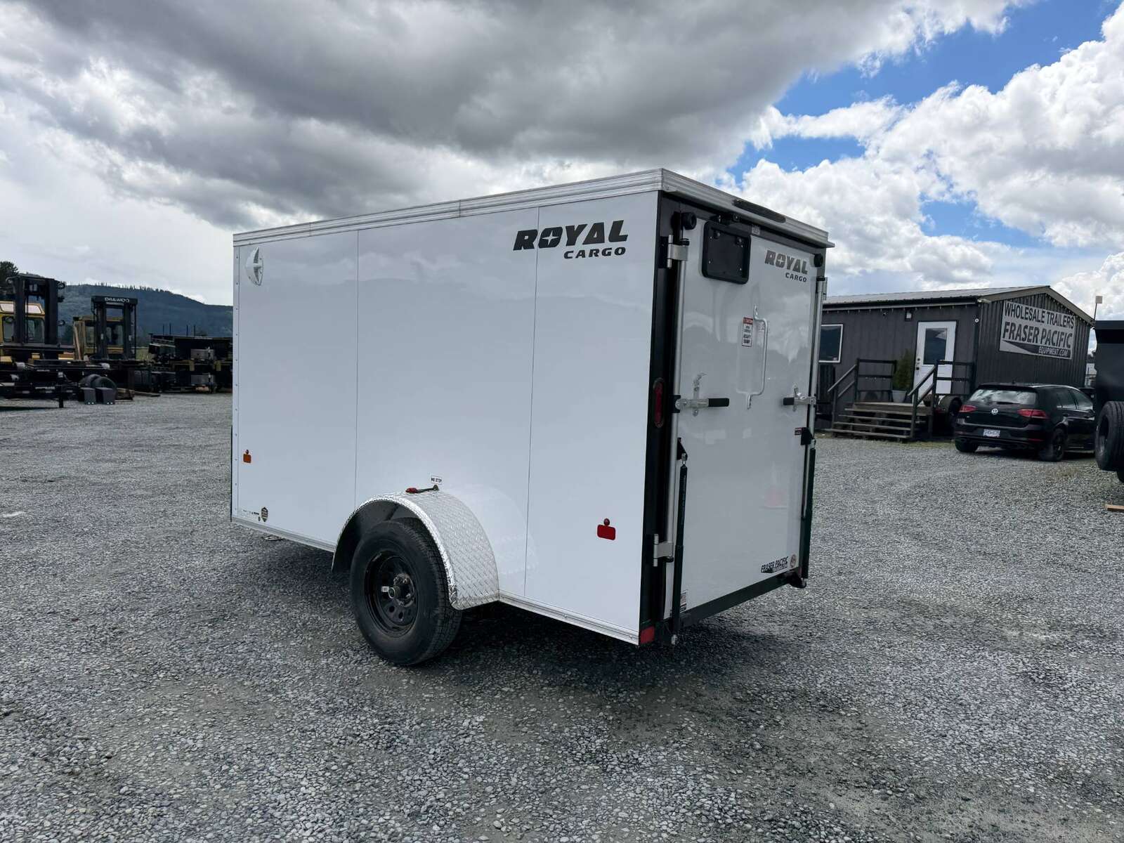 Photo of 2026 Royal Cargo 5x10 Cargo Enclosed Trailer V Nose Ramp Door White (GSR)