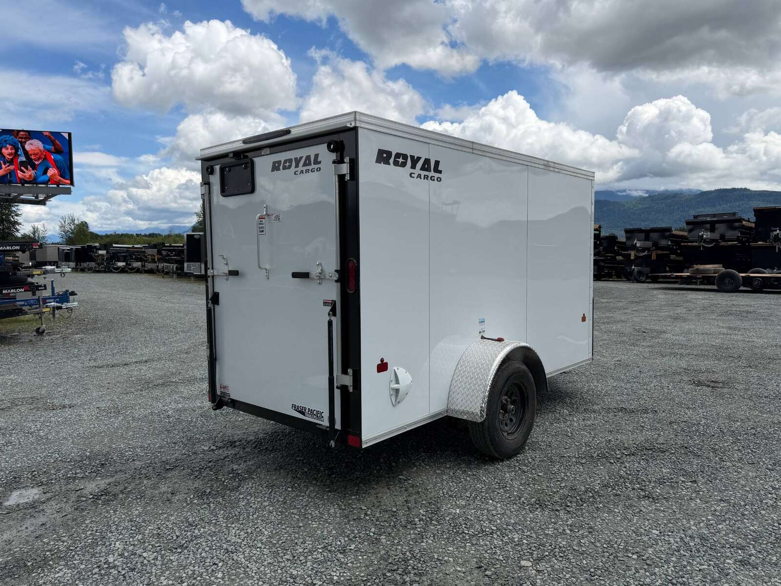 Photo of 2026 Royal Cargo 5x10 Cargo Enclosed Trailer V Nose Ramp Door White (GSR)