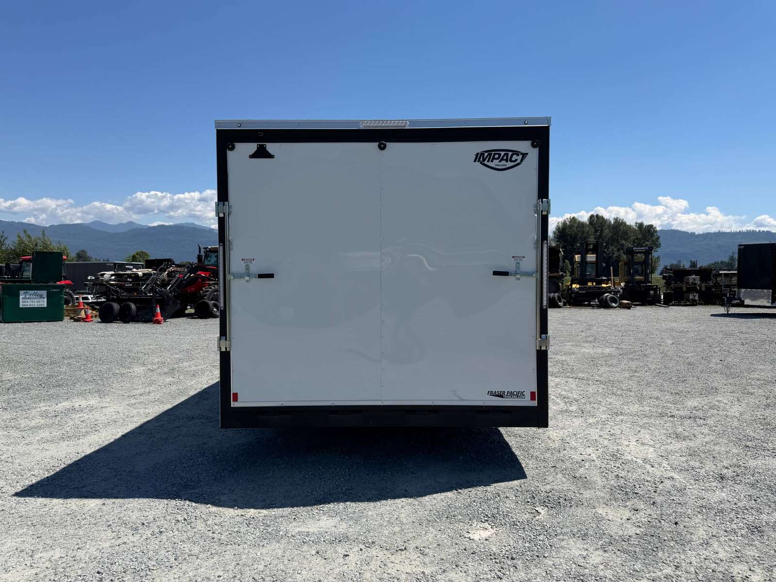 Photo of 2026 Impact 8.5x18 Quake V Nose Cargo Enclosed Trailer Ramp Door Extra Height White 7000lb GVW