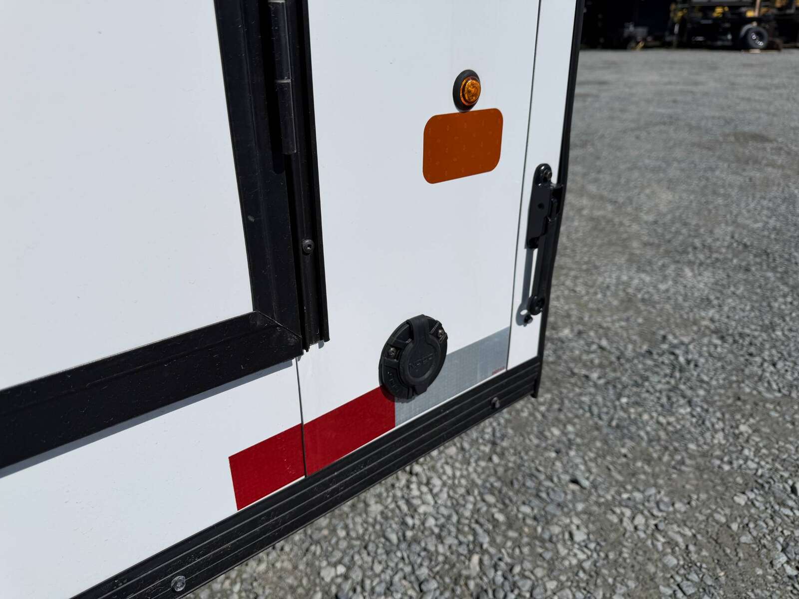 Photo of 2026 Royal Cargo 7X14 Contractor Package V Nose 13,200lb GVW BARN DOORS WHITE Enclosed Trailer Extra Tall