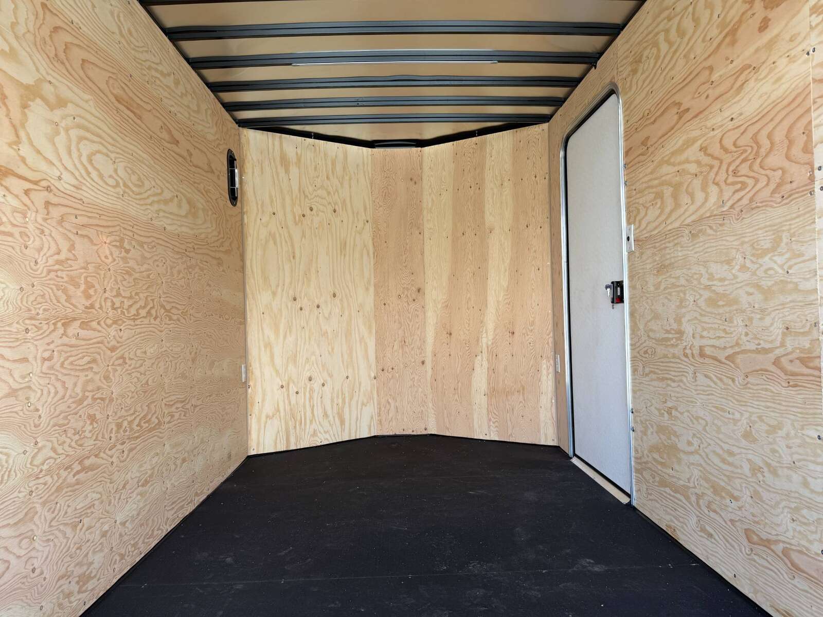 Photo of 2026 Royal Cargo 7X14 Contractor Package V Nose 13,200lb GVW BARN DOORS WHITE Enclosed Trailer Extra Tall