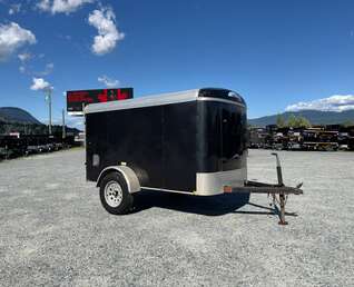 Thumbnail Photo of Pre Owned Used 2017 Mirage 5x8 Cargo / Enclosed Trailer Black Ramp Door 2990lb GVW
