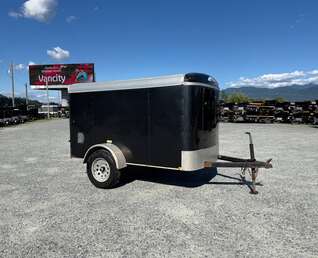 Thumbnail Photo of Pre Owned Used 2017 Mirage 5x8 Cargo / Enclosed Trailer Black Ramp Door 2990lb GVW