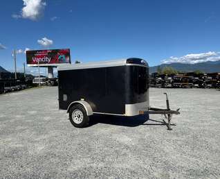 Thumbnail Photo of Pre Owned Used 2017 Mirage 5x8 Cargo / Enclosed Trailer Black Ramp Door 2990lb GVW
