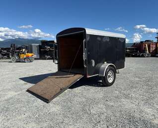 Thumbnail Photo of Pre Owned Used 2017 Mirage 5x8 Cargo / Enclosed Trailer Black Ramp Door 2990lb GVW