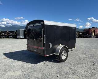 Thumbnail Photo of Pre Owned Used 2017 Mirage 5x8 Cargo / Enclosed Trailer Black Ramp Door 2990lb GVW