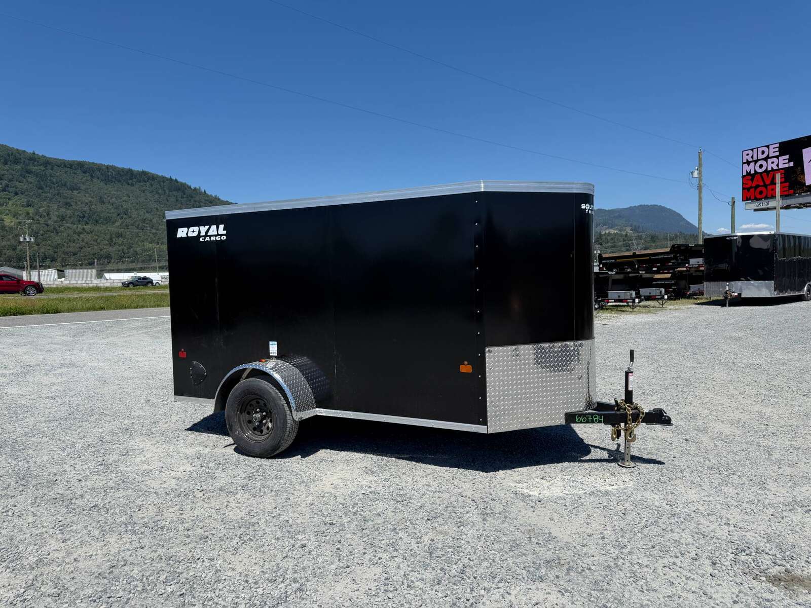 Photo of 2026 Royal Cargo 5x10 Enclosed Cargo Trailer V Nose Black Ramp Door 2990lb GVW (GSR)