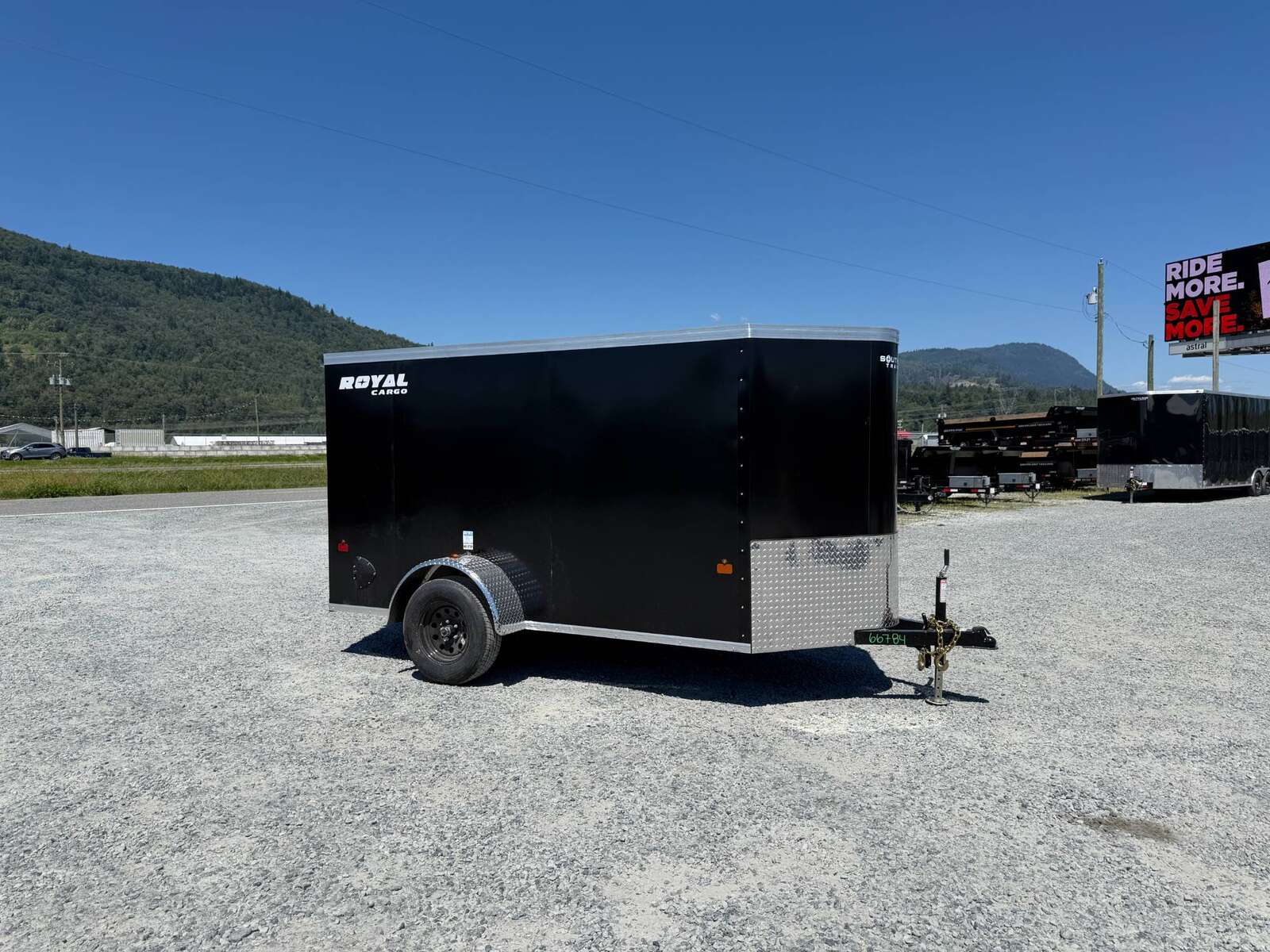 Photo of 2026 Royal Cargo 5x10 Enclosed Cargo Trailer V Nose Black Ramp Door 2990lb GVW (GSR)