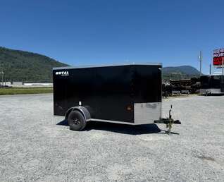 Thumbnail Photo of 2026 Royal Cargo 5x10 Enclosed Cargo Trailer V Nose Black Ramp Door 2990lb GVW (GSR)
